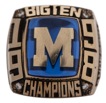 1998 Michigan Wolverines Football Big 10 Champions Ring